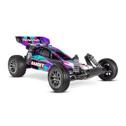 Traxxas Bandit RTR 2WD 1/10 Morado VXL Brushless PRO SERIES MAGNUM 272R (sin batería ni cargador) TRX24076-74PRPL