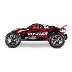 Traxxas Rustler RTR 2WD 1/10 VXL Brushless Rojo TSM PRO SERIES MAGNUM 272R (sin batería ni cargador) TRX37076-74RED