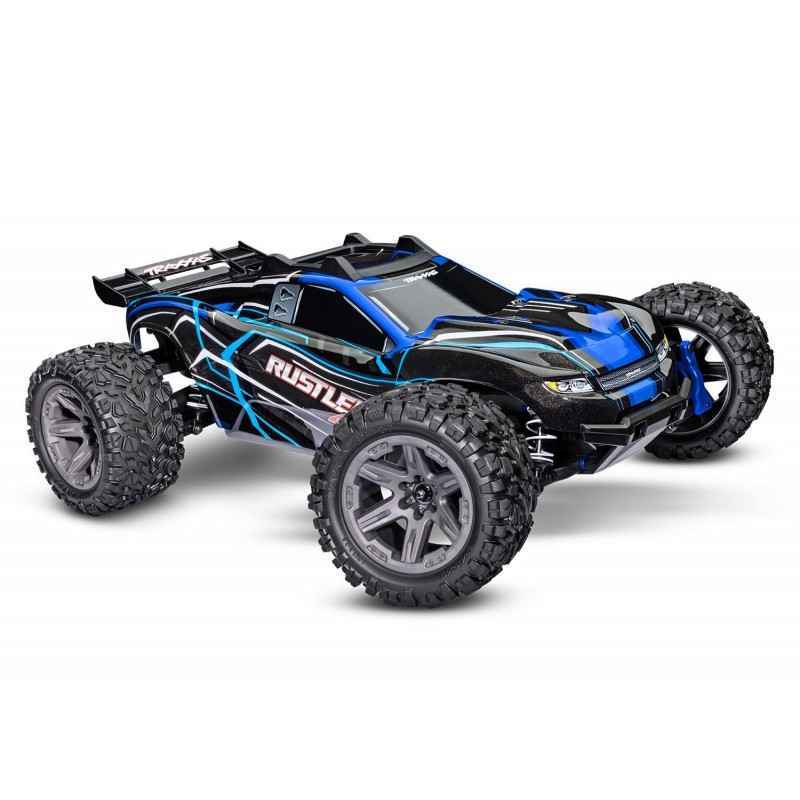 Traxxas Rustler 4WD 1/10 Brushless BL-2S Azul TRX67164-4BLUE