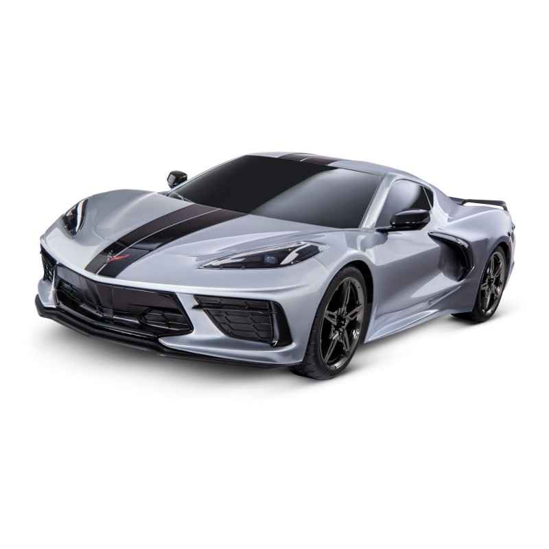 Traxxas Corvette Chevrolet Stingray 1/10 Scale AWD Supercar 4-Tec 3.0 Gris TRX93054-4SLVR