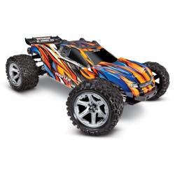 Traxxas Rustler RTR 4WD 1/10 VXL Brushless con TSM Naranja (Sin Bateria ni Cargador) TRX67076-4O