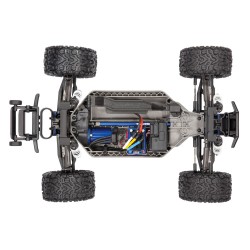 Traxxas Rustler RTR 4WD 1/10 VXL Brushless con TSM Azul (Sin Bateria ni Cargador) TRX67076-4B