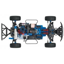 Traxxas Nitro Slayer RTR 4WD 1/10 con TSM Azul TRX59076-3B