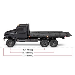 Traxxas TRX-6 1/10 6x6 Ultimate RC Hauler Flatbed Tow Truck con winch TRX88086-84BLK