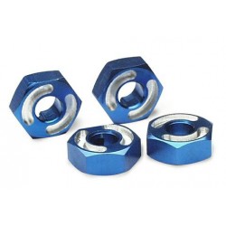 Hexagonales de rueda Traxxas de aluminio 6061-T6 (azul) (4pcs) TRX4954X