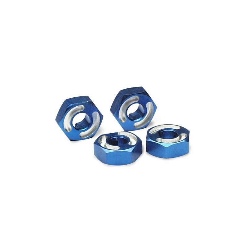 Hexagonales de rueda Traxxas de aluminio 6061-T6 (azul) (4pcs) TRX4954X