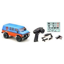 Absima 1:18 Micro Pro Crawler Rock Van V2 RTR azul-naranja AB18028V2