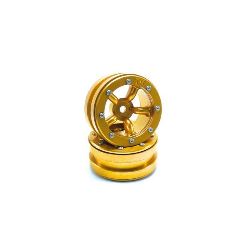 Llantas Metsafil Beadlock PT-Safari 1.9 Oro-Oro (2pcs) MT0010GOGO