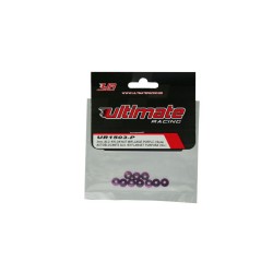 Tuercas autoblocantes de aluminio M3 Ultimate Racing purpura (10pcs) UR1503-P