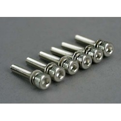 Tornillos de 3x15mm cabeza cilíndrica Traxxas (hexagonales) (6pcs) TRX5142