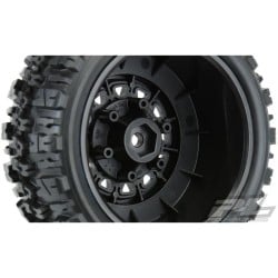 Ruedas completas Pro-Line Trencher X SC 2.2/3.0in All Terrain montadas en llantas Raid 6x30 12mm Hex (2) PRO119010