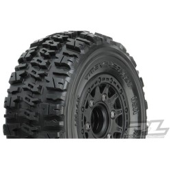 Ruedas completas Pro-Line Trencher X SC 2.2/3.0in All Terrain montadas en llantas Raid 6x30 12mm Hex (2) PRO119010