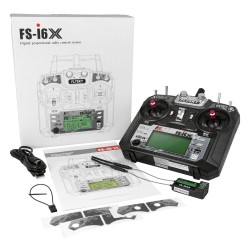 Emisora Flysky i6X 6 canales Radio Set con 1 receptor FS046