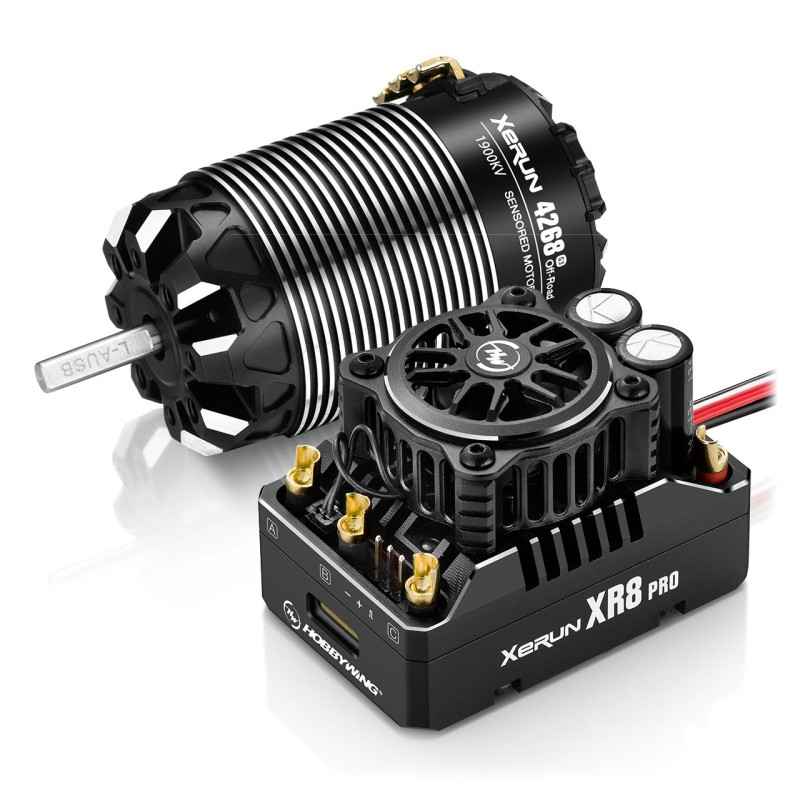 Combo Hobbywing Xerun XR8 Pro G3 Combo con Motor 4268SD 1900kV G3 Off-Road HW38020432