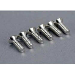 Tornillos Traxxas de 2.6x8mm cabeza cónica (6pcs) TRX5169