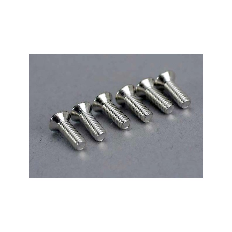 Tornillos Traxxas de 2.6x8mm cabeza cónica (6pcs) TRX5169