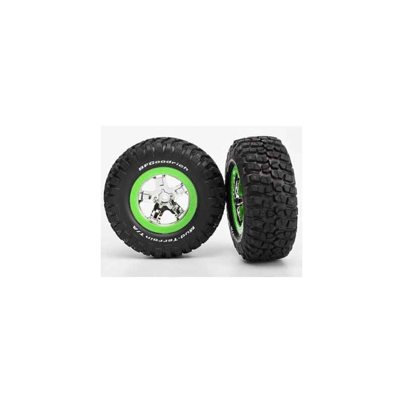 Ruedas Traxxas BFGoodrich Mud-Terrain T/A KM2 Aro Verde (2pcs) TRX6876