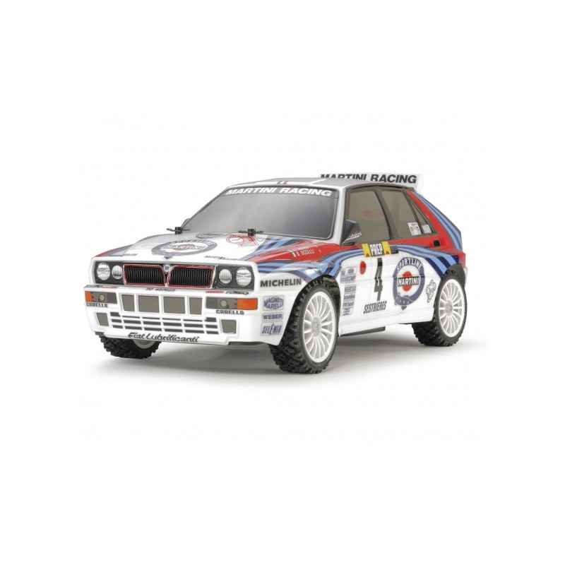 Carroceria Tamiya transparente con accesorios Lancia Delta Integrale 51401