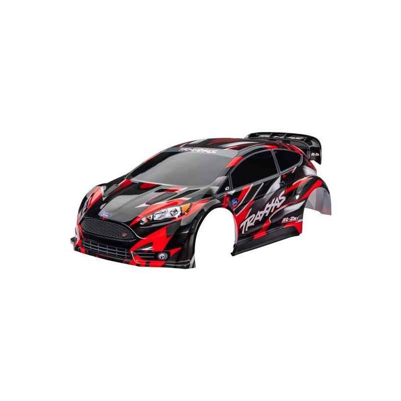 Carrocería Traxxas Ford Fiesta ST Rally Brushless color rojo TRX7418-RED