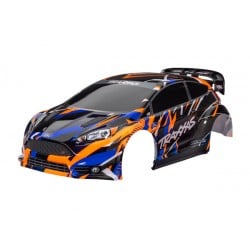 Carrocería Traxxas Ford Fiesta ST Rally VXL color naranja TRX7427-ORNG