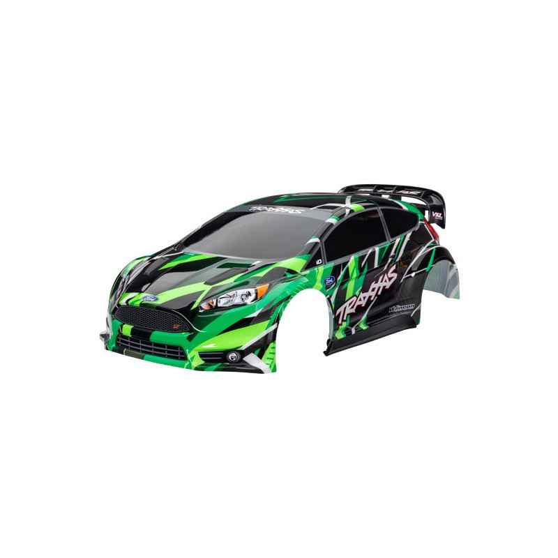 Carrocería Traxxas Ford Fiesta ST Rally VXL color Verde TRX7427-GRN