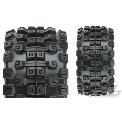 Neumaticos Pro-Line Badlands MX38 HP 3.8in All Terrain BELTED Tyres Mounted 8x32 17mm Hex PRO1016610