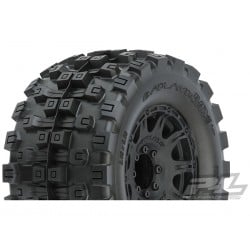 Neumaticos Pro-Line Badlands MX38 HP 3.8in All Terrain BELTED Tyres Mounted 8x32 17mm Hex PRO1016610