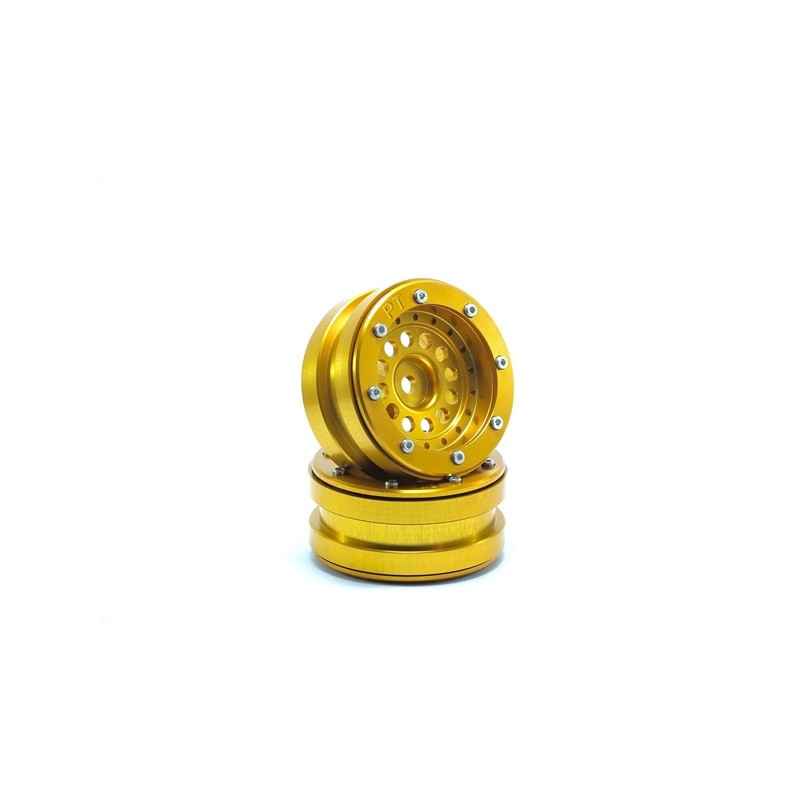 Llantas Metsafil Beadlock PT-Bullet 1.9 Oro-Oro (2pcs) MT0020GOGO