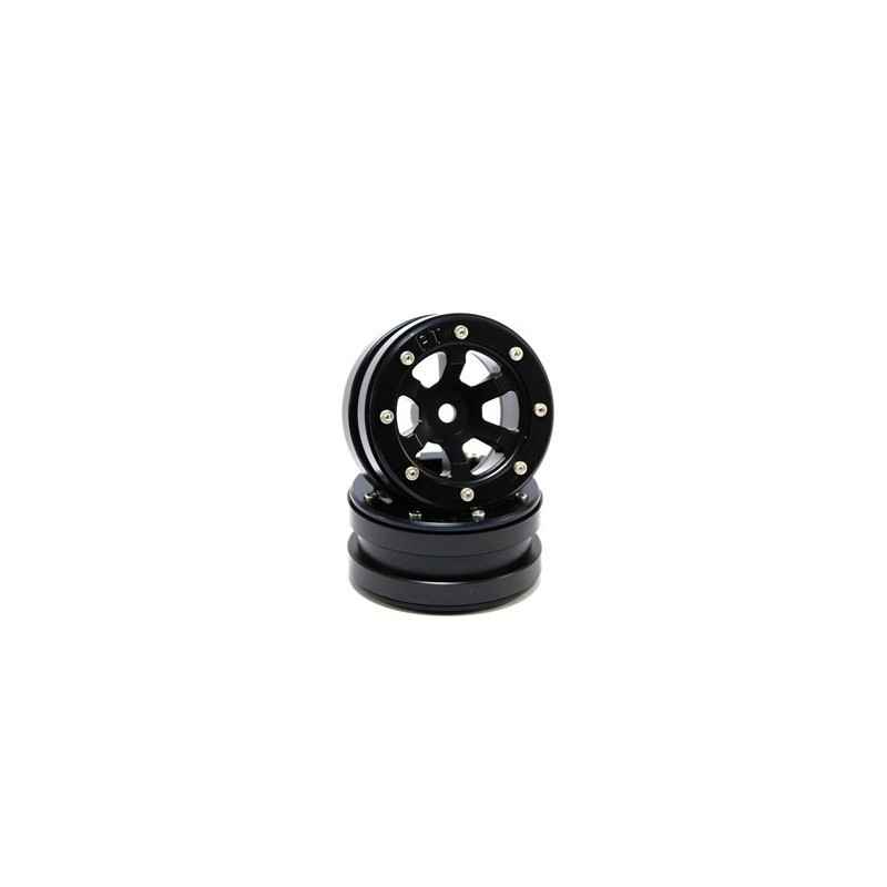 Llantas Metsafil Beadlock PT-Claw 1.9 Negro-Negro (2pcs) MT0060BB