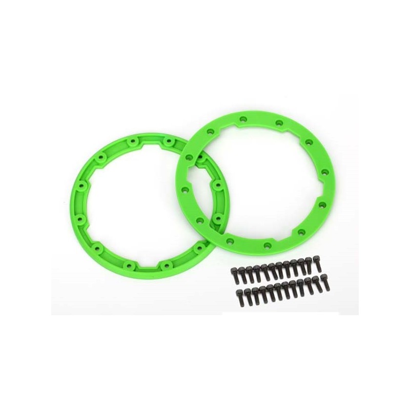 Protector de rueda lateral estilo beadlock (verde) (2pcs) TRX5664