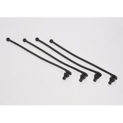 Retenedor de clip de carrocería negro (4pcs)