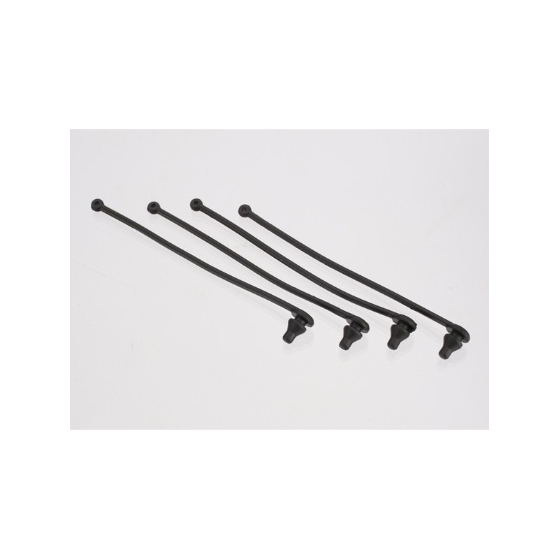 Retenedor de clip de carrocería negro (4pcs)