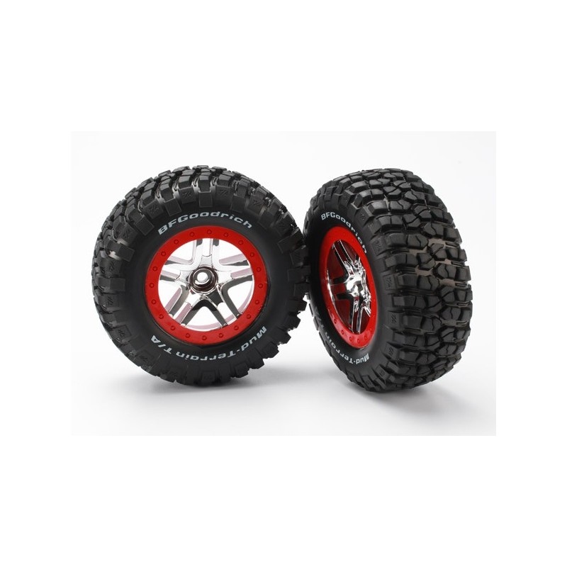 Neumáticos delanteros Traxxas BFGoodrich Mud TA (cromo satinado) (estándar) (2pcs) TRX5877A