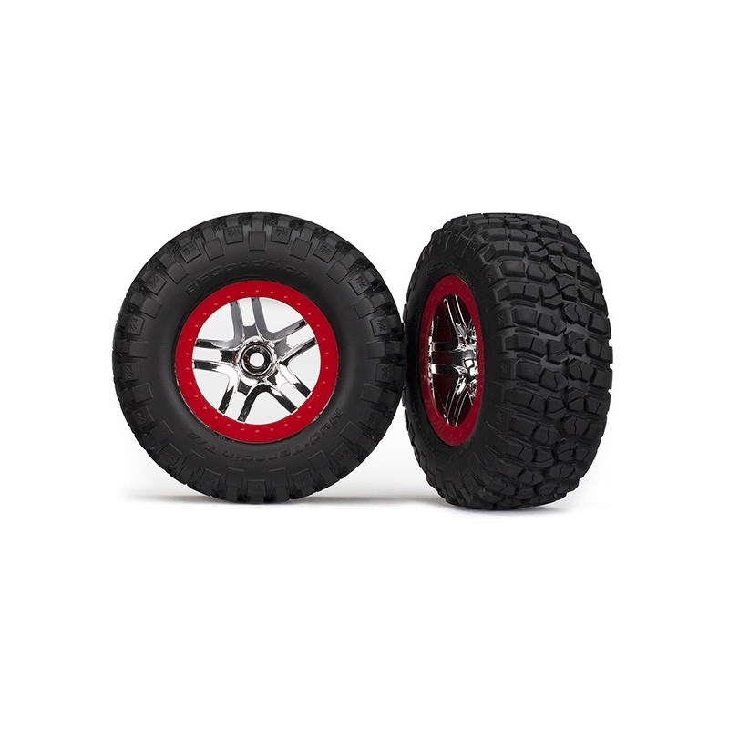 Neumáticos delanteros Traxxas BFGoodrich Mud TA (cromo satinado) (S1) TRX5877R