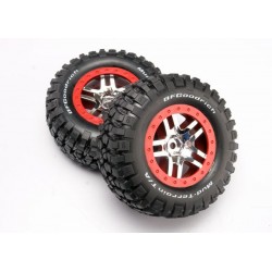 Ruedas Traxxas SC BFGoodrich Mud TA (cromo satinado) (estándar) (2pcs) TRX6873A