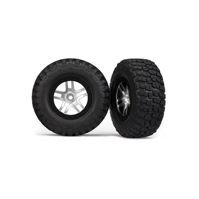 Ruedas Traxxas SC BFGoodrich Mud TA (cromo satinado) (S1) (2pcs) TRX6873X