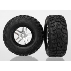 Ruedas traseras Traxxas Kumho Venture MT (cromo satinado) Standard (2pcs) TRX6874