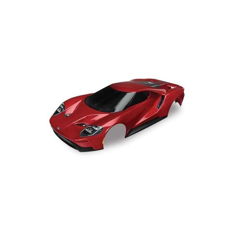 Carrocería Traxxas Ford GT pintada Rojo TRX8311R