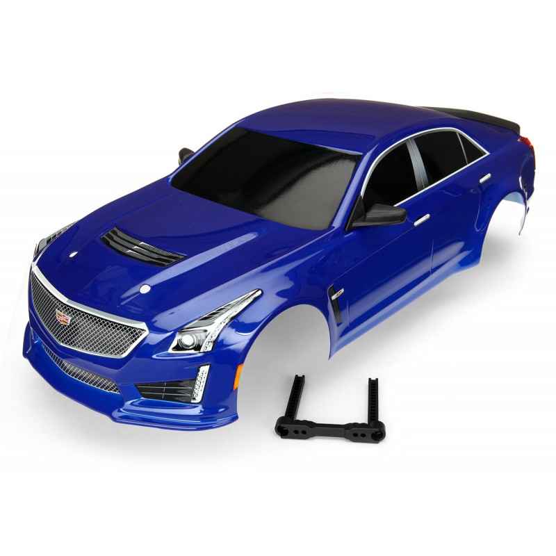 Carrocería Traxxas Cadillac CTS-V pintada Azul TRX8391A