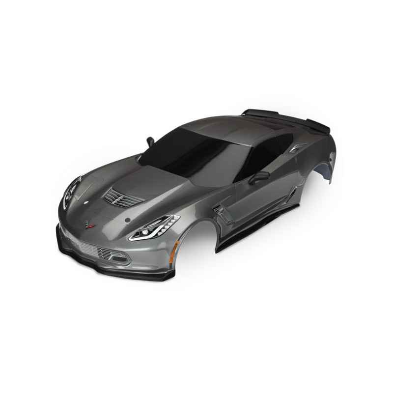 Carrocería Traxxas Chevrolet Corvette Z06 Pintada Gris TRX8386A