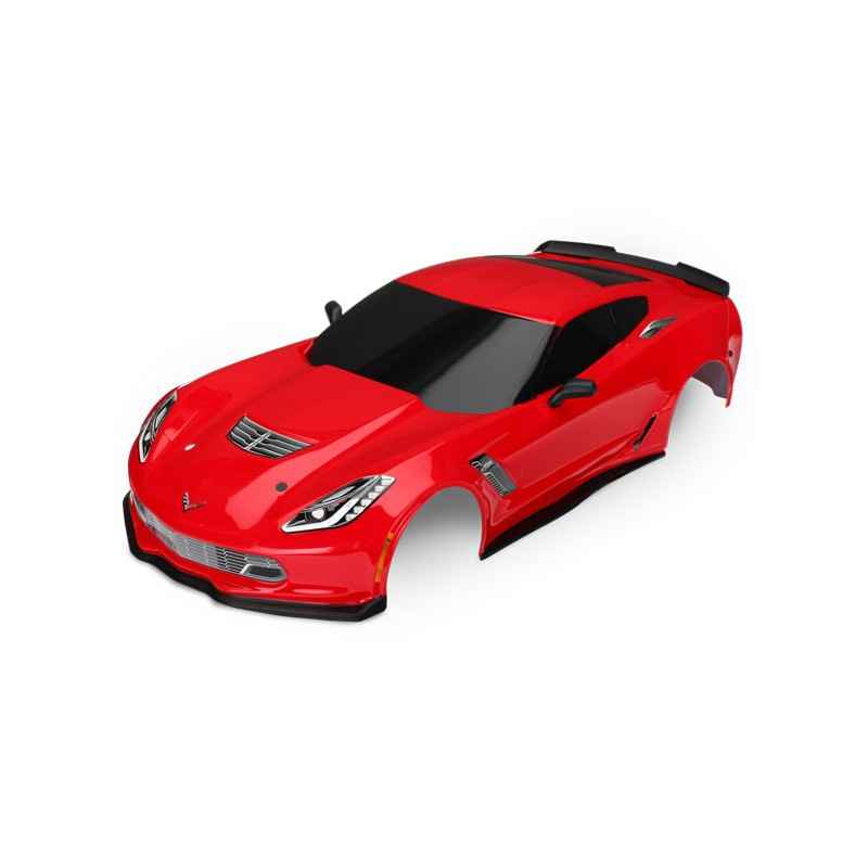 Carrocería Traxxas Chevrolet Corvette Z06 Pintada Roja TRX8386R