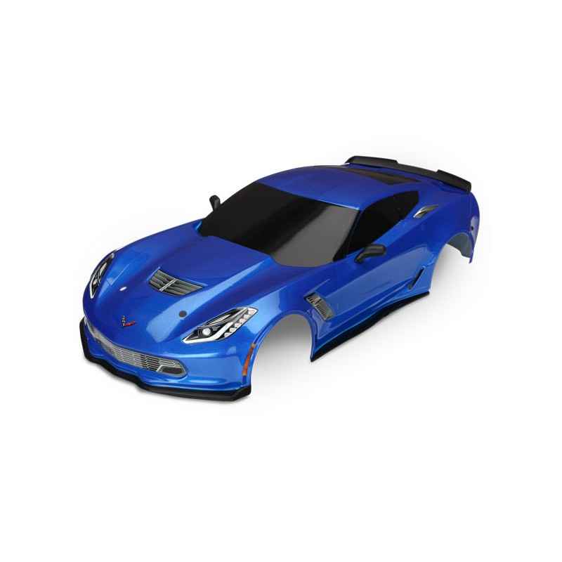 Carrocería Traxxas Chevrolet Corvette Z06 Pintada Azul TRX8386X