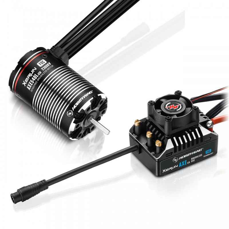 Combo Hobbywing Xerun Axe540L R2-2300kV FOC para Rock Crawler HW38020505