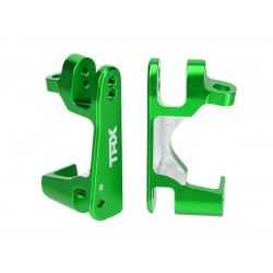 Soportes de rueda izquierdo y derecho de aluminio anodizado verde 6061-T6 Traxxas TRX6832G