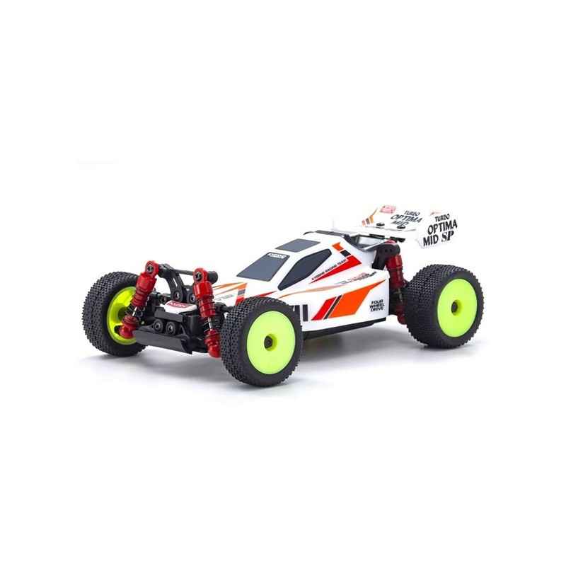 Kyosho Mini-Z MB010 Readyset 4WD Turbo Optima Mid Special - Blanco K.32095W