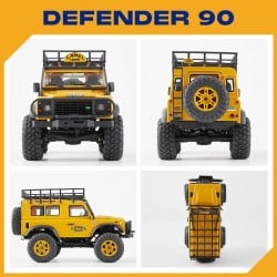 FMS 1:24 FCX24M Land Rover Defender 90 Trophy Edition RTR FMS12491RTR-YL