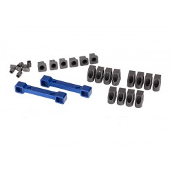 Soportes de brazo de suspensión Traxxas de aluminio Azul delantera y trasera TRX8334X