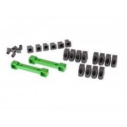 Soportes de brazo de suspensión Traxxas de aluminio Verde delantera y trasera TRX8334G