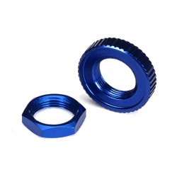 Tuercas protectoras de servo Traxxas de aluminio anodizado en azul TRX8345