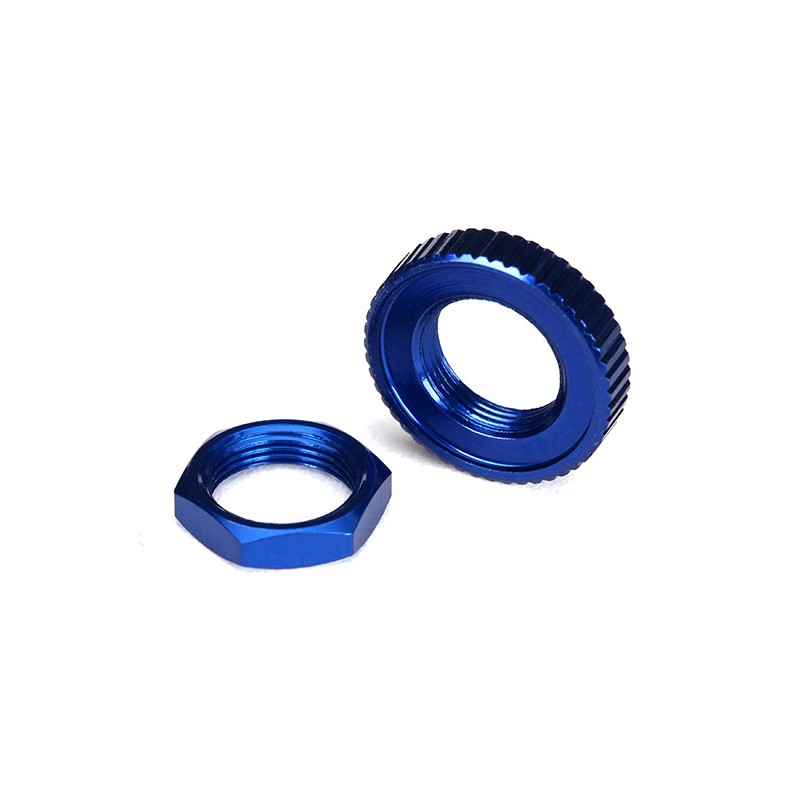 Tuercas protectoras de servo Traxxas de aluminio anodizado en azul TRX8345